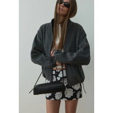 Suud Collection Füme Anu Oversize Fermuarlı Ceket