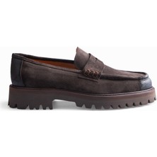 CARVAO Kagera Casual Hakiki Deri Loafer Kahverengi Erkek Ayakkabı