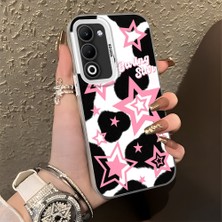 HONTINGA Oppo A5 5g ile Uyumlu Kılıfı Silikon Kenar Sert Arka Düşüme Önleyici Basitlik Anti Düşme Kamera Korumali Renkli Yıldızlar Desen Telefon Kılıfı Kadın ve Erkek Için Uygundur K1-0702