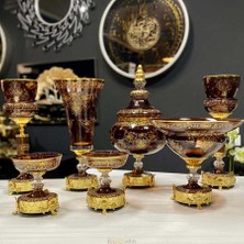 Dekor Arya Milano 7 Parça Salon Konsol Aksesuar Seti̇ Kahve