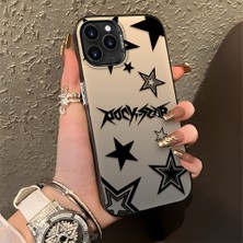 HONTINGA iPhone 11 Pro Max ile Uyumlu Kılıfı Silikon Kenar Sert Arka Düşüme Önleyici Basitlik Anti Düşme Kamera Korumali Yıldız Desen Telefon Kılıfı Kadın ve Erkek Için Uygundur K1-0706