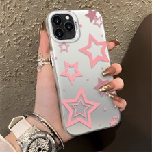HONTINGA iPhone 11 Pro ile Uyumlu Kılıfı Silikon Kenar Sert Arka Düşüme Önleyici Basitlik Anti Düşme Kamera Korumali Yıldız Desen Telefon Kılıfı Kadın ve Erkek Için Uygundur K1-0709
