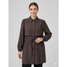 Ekol Kayra Beli Bağcıklı Kolları Lastikli Tunik 21170