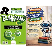 Günay Yayınları 8. Sınıf Din Kültürü Bumerang Haftalık Deneme + 199 Tl Seviye Tespit ve Kitap Öneri Asistanı Hediye (Yeni Baskı)