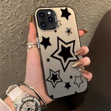 HONTINGA iPhone 11 Pro ile Uyumlu Kılıfı Silikon Kenar Sert Arka Düşüme Önleyici Basitlik Anti Düşme Kamera Korumali Yıldız Desen Telefon Kılıfı Kadın ve Erkek Için Uygundur K1-0709