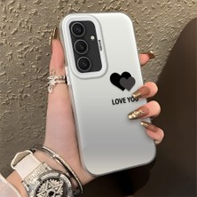 HONTINGA Samsung Galaxy S25 Plus ile Uyumlu Kılıfı Silikon Kenar Sert Arka Düşüme Önleyici Basitlik Anti Düşme Kamera Korumali Kalp Desen Telefon Kılıfı Kadın ve Erkek Için Uygundur K1-0710