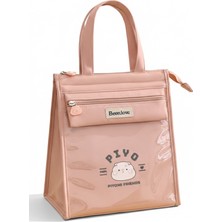 Yoyoso Taşınabilir Isı Yalıtımlı Su Geçirmez, Çatal-Kaşık Bölmeli Beslenme, Öğle Yemeği Çantası Pembe