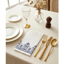 Nevas Aura Lacivert Desenli Kağıt Peçete 50'li Paket