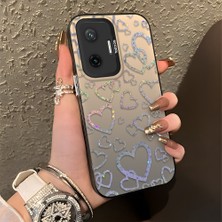 HONTINGA Poco F7 5g ile Uyumlu Kılıfı Silikon Kenar Sert Arka Düşüme Önleyici Basitlik Anti Düşme Kamera Korumali Kalp Desen Telefon Kılıfı Kadın ve Erkek Için Uygundur K1-0710