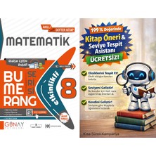 Günay Yayınları 8. Sınıf Matematik Bumerang Akıllı Defter Kitap + 199 Tl Seviye Tespit ve Kitap Öneri Asistanı Hediye (Yeni Baskı)