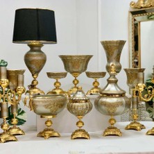 Dekor Arya Napoli̇ 12 Parça Salon Konsol Aksesuar Seti̇ Platin