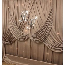 Güven Pleksi Lazer Kesim Başharf Perdelik Asma Yerli Aynalı Parlak 2 Adet