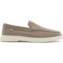 Derimod Erkek Bej Süet Deri Casual Loafer 26SFD707610