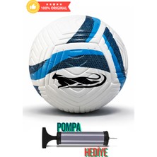 İmvula Futbol Topu Halı Saha ve Beton Zemin Renkli Çizgili Pompa Hediyeli