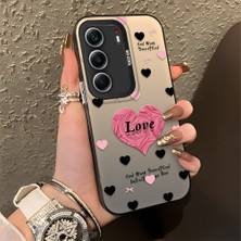 HONTINGA Tecno Camon 40 ile Uyumlu Kılıfı Silikon Kenar Sert Arka Düşüme Önleyici Basitlik Anti Düşme Kamera Korumali Kalp Desen Telefon Kılıfı Kadın ve Erkek Için Uygundur K1-0708
