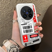 HONTINGA Vivo X200 Pro ile Uyumlu Kılıfı Silikon Kenar Sert Arka Düşüme Önleyici Basitlik Anti Düşme Kamera Korumali Dhl Desen Telefon Kılıfı Kadın ve Erkek Için Uygundur K1-0735