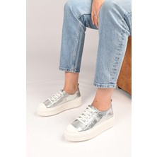Bestello Bağcıklı Termo Taban Hakiki Deri Sneaker 101-23028-01 Kadın Ayakkabı