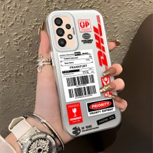 HONTINGA Samsung Galaxy A33 5g ile Uyumlu Kılıfı Silikon Kenar Sert Arka Düşüme Önleyici Basitlik Anti Düşme Kamera Korumali Dhl Desen Telefon Kılıfı Kadın ve Erkek Için Uygundur K1-0735