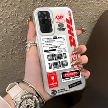 HONTINGA Xiaomi Redmi Note 10 Pro ile Uyumlu Kılıfı Silikon Kenar Sert Arka Düşüme Önleyici Basitlik Anti Düşme Kamera Korumali Dhl Desen Telefon Kılıfı Kadın ve Erkek Için Uygundur K1-0735