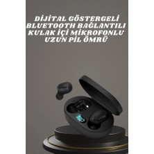 Astraltech Kulaklık Dijital Göstergeli Bluetooth Bağlantılı Kablosuz Kulak İçi Mikrofonlu Dokunmatik Kontrol