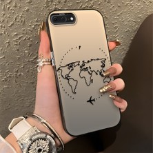 HONTINGA iPhone 7 Plus ile Uyumlu Kılıfı Silikon Kenar Sert Arka Düşüme Önleyici Basitlik Anti Düşme Kamera Korumali Uçuş Desen Telefon Kılıfı Kadın ve Erkek Için Uygundur K1-0714