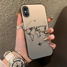 HONTINGA iPhone Xs ile Uyumlu Kılıfı Silikon Kenar Sert Arka Düşüme Önleyici Basitlik Anti Düşme Kamera Korumali Uçuş Desen Telefon Kılıfı Kadın ve Erkek Için Uygundur K1-0714