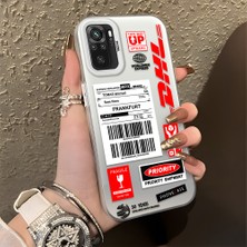 HONTINGA Xiaomi Redmi Note 10S ile Uyumlu Kılıfı Silikon Kenar Sert Arka Düşüme Önleyici Basitlik Anti Düşme Kamera Korumali Dhl Desen Telefon Kılıfı Kadın ve Erkek Için Uygundur K1-0735
