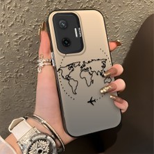 HONTINGA Poco F7 5g ile Uyumlu Kılıfı Silikon Kenar Sert Arka Düşüme Önleyici Basitlik Anti Düşme Kamera Korumali Uçuş Desen Telefon Kılıfı Kadın ve Erkek Için Uygundur K1-0714