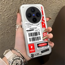 HONTINGA Vivo X300 ile Uyumlu Kılıfı Silikon Kenar Sert Arka Düşüme Önleyici Basitlik Anti Düşme Kamera Korumali Dhl Desen Telefon Kılıfı Kadın ve Erkek Için Uygundur K1-0735