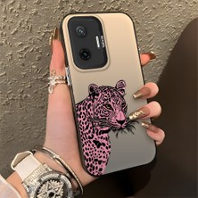 HONTINGA Poco F7 5g ile Uyumlu Kılıfı Silikon Kenar Sert Arka Düşüme Önleyici Basitlik Anti Düşme Kamera Korumali Leopar Desen Telefon Kılıfı Kadın ve Erkek Için Uygundur K1-0720