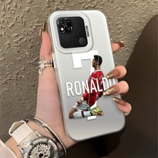 HONTINGA Xiaomi Redmi 10A ile Uyumlu Kılıfı Silikon Kenar Sert Arka Düşüme Önleyici Basitlik Anti Düşme Kamera Korumali Cr7 Desen Telefon Kılıfı Kadın ve Erkek Için Uygundur K1-0727