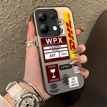 HONTINGA Xiaomi Redmi Note 13 4g ile Uyumlu Kılıfı Silikon Kenar Sert Arka Düşüme Önleyici Basitlik Anti Düşme Kamera Korumali Dhl Desen Telefon Kılıfı Kadın ve Erkek Için Uygundur K1-0735