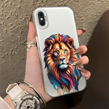 HONTINGA iPhone Xs ile Uyumlu Kılıfı Silikon Kenar Sert Arka Düşüme Önleyici Basitlik Anti Düşme Kamera Korumali Kaplan Desen Telefon Kılıfı Kadın ve Erkek Için Uygundur K1-0720