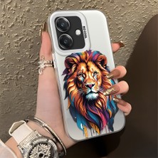 HONTINGA Oppo A3 5g ile Uyumlu Kılıfı Silikon Kenar Sert Arka Düşüme Önleyici Basitlik Anti Düşme Kamera Korumali Kaplan Desen Telefon Kılıfı Kadın ve Erkek Için Uygundur K1-0720