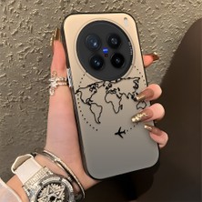 HONTINGA Vivo X200 Pro ile Uyumlu Kılıfı Silikon Kenar Sert Arka Düşüme Önleyici Basitlik Anti Düşme Kamera Korumali Uçuş Desen Telefon Kılıfı Kadın ve Erkek Için Uygundur K1-0714