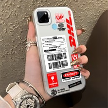 HONTINGA Realme C21Y ile Uyumlu Kılıfı Silikon Kenar Sert Arka Düşüme Önleyici Basitlik Anti Düşme Kamera Korumali Dhl Desen Telefon Kılıfı Kadın ve Erkek Için Uygundur K1-0735