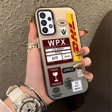 HONTINGA Samsung Galaxy A73 ile Uyumlu Kılıfı Silikon Kenar Sert Arka Düşüme Önleyici Basitlik Anti Düşme Kamera Korumali Dhl Desen Telefon Kılıfı Kadın ve Erkek Için Uygundur K1-0735