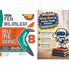 Günay Yayınları 8. Sınıf Fen Bilimleri Bumerang Akıllı Defter Kitap + 199 Tl Seviye Tespit ve Kitap Öneri Asistanı Hediye (Yeni Baskı)