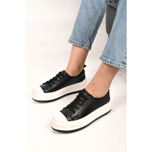 Bestello Bağcıklı Termo Taban Hakiki Deri Sneaker 101-23028-01 Kadın Ayakkabı