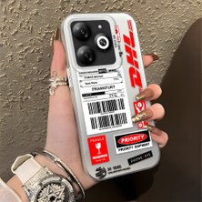 HONTINGA Tecno Spark Go 2024 ile Uyumlu Kılıfı Silikon Kenar Sert Arka Düşüme Önleyici Basitlik Anti Düşme Kamera Korumali Dhl Desen Telefon Kılıfı Kadın ve Erkek Için Uygundur K1-0735