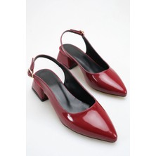 ich1one Roma Kadın Rugan Topuklu Babet Ayakkabı – 5 cm Topuk, Günlük ve Ofis Şıklığı 1101