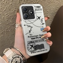 HONTINGA Realme C63 ile Uyumlu Kılıfı Silikon Kenar Sert Arka Düşüme Önleyici Basitlik Anti Düşme Kamera Korumali Uçuş Desen Telefon Kılıfı Kadın ve Erkek Için Uygundur K1-0714