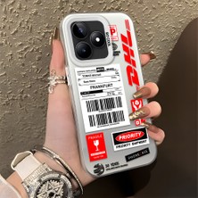 HONTINGA Realme Note 50 ile Uyumlu Kılıfı Silikon Kenar Sert Arka Düşüme Önleyici Basitlik Anti Düşme Kamera Korumali Dhl Desen Telefon Kılıfı Kadın ve Erkek Için Uygundur K1-0735