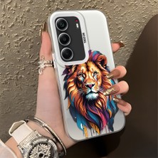 HONTINGA Tecno Camon 40 ile Uyumlu Kılıfı Silikon Kenar Sert Arka Düşüme Önleyici Basitlik Anti Düşme Kamera Korumali Kaplan Desen Telefon Kılıfı Kadın ve Erkek Için Uygundur K1-0720