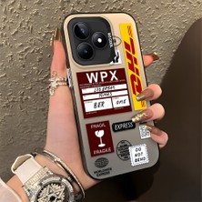 HONTINGA Realme C53 ile Uyumlu Kılıfı Silikon Kenar Sert Arka Düşüme Önleyici Basitlik Anti Düşme Kamera Korumali Dhl Desen Telefon Kılıfı Kadın ve Erkek Için Uygundur K1-0735