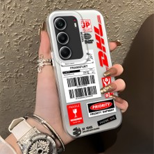 HONTINGA Tecno Camon 40 ile Uyumlu Kılıfı Silikon Kenar Sert Arka Düşüme Önleyici Basitlik Anti Düşme Kamera Korumali Dhl Desen Telefon Kılıfı Kadın ve Erkek Için Uygundur K1-0735