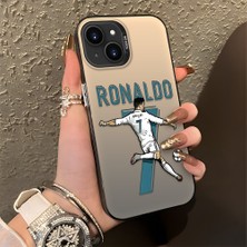 HONTINGA iPhone 13 ile Uyumlu Kılıfı Silikon Kenar Sert Arka Düşüme Önleyici Basitlik Anti Düşme Kamera Korumali Cr7 Desen Telefon Kılıfı Kadın ve Erkek Için Uygundur K1-0727