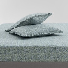 Yataş Lenka Tek Kişilik %100 Pamuk Çarşaf Seti - Indigo