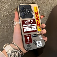 HONTINGA Realme C63 ile Uyumlu Kılıfı Silikon Kenar Sert Arka Düşüme Önleyici Basitlik Anti Düşme Kamera Korumali Dhl Desen Telefon Kılıfı Kadın ve Erkek Için Uygundur K1-0735