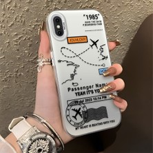 HONTINGA iPhone x ile Uyumlu Kılıfı Silikon Kenar Sert Arka Düşüme Önleyici Basitlik Anti Düşme Kamera Korumali Uçuş Desen Telefon Kılıfı Kadın ve Erkek Için Uygundur K1-0714
